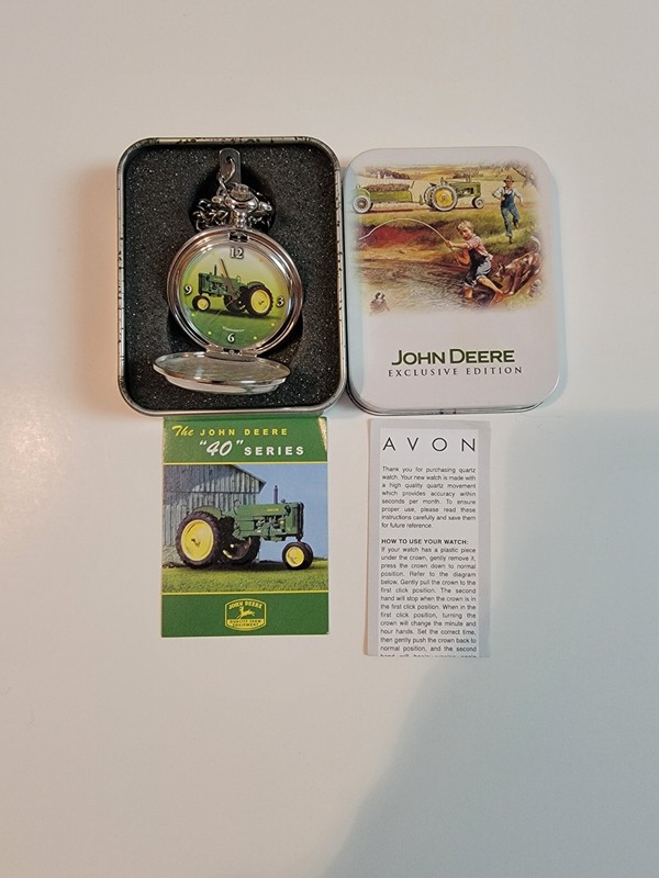 John Deere Tractor 40 Series Pocket Watch Exclusive Edition with Tin