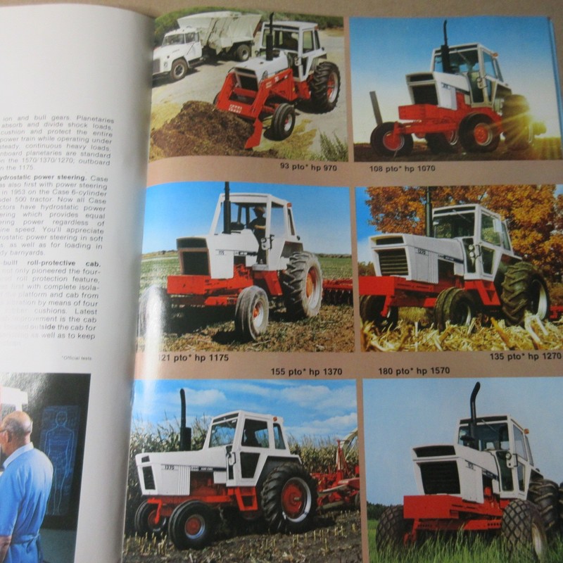 Case 2870 Traction King 4WD Tractor Color Brochure disks plows loaders and more gallery