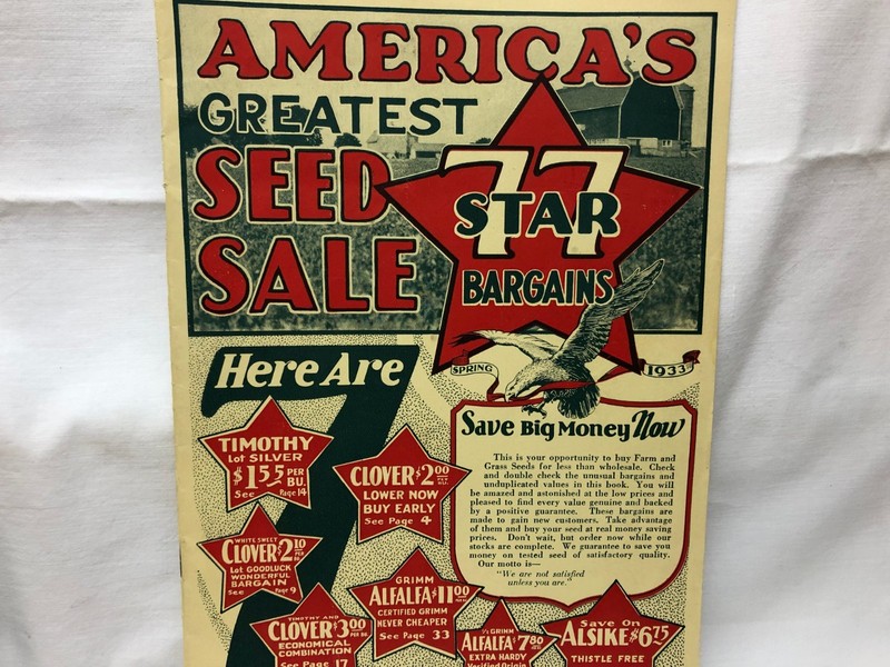 Vintage 1920-30’s America’s Field Seed Co. Booklet Farming