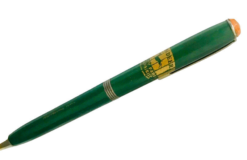 1950s John Deere B&H Montezuma IA Mechanical Pencil Green Bakelite Vintage
