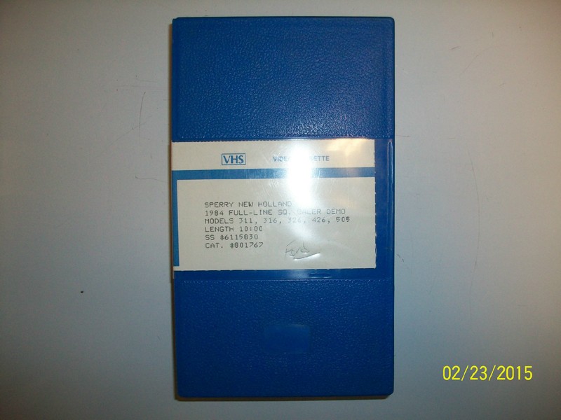 Sperry New Holland (Dealer) VHS Full-Line Sq. Baler Demo Models 311 316 326 426