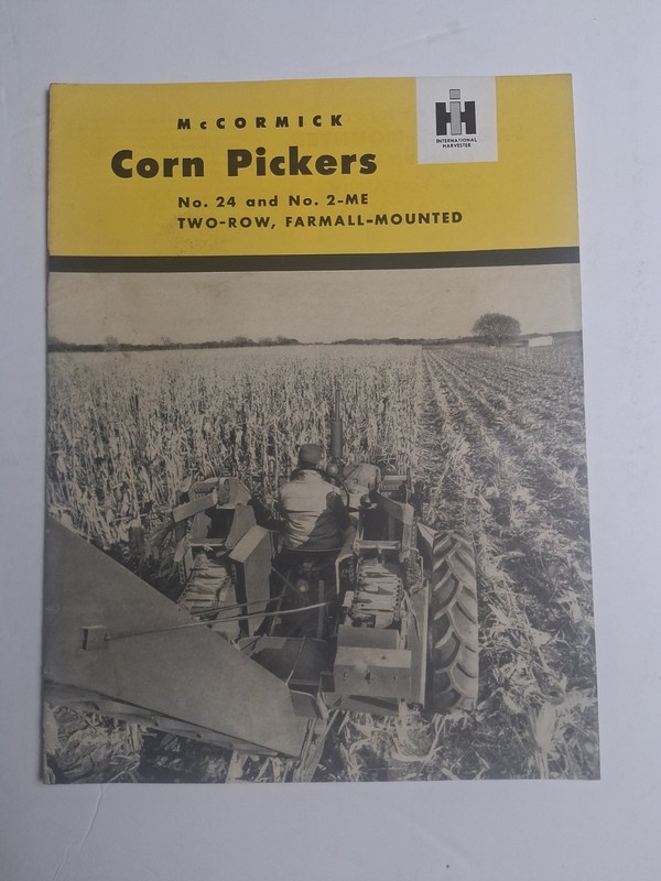 International Harvester McCormick Corn Picker No.24 No.2-ME Dealer Brochure Mint
