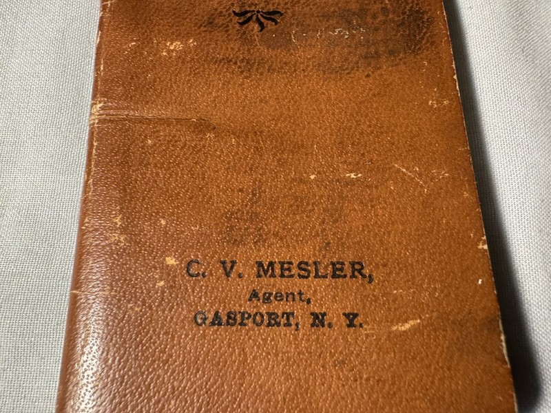 1900 Calendar Notebook Crocker Fertilizer & Chemical Co C V Mesler Gasport NY gallery