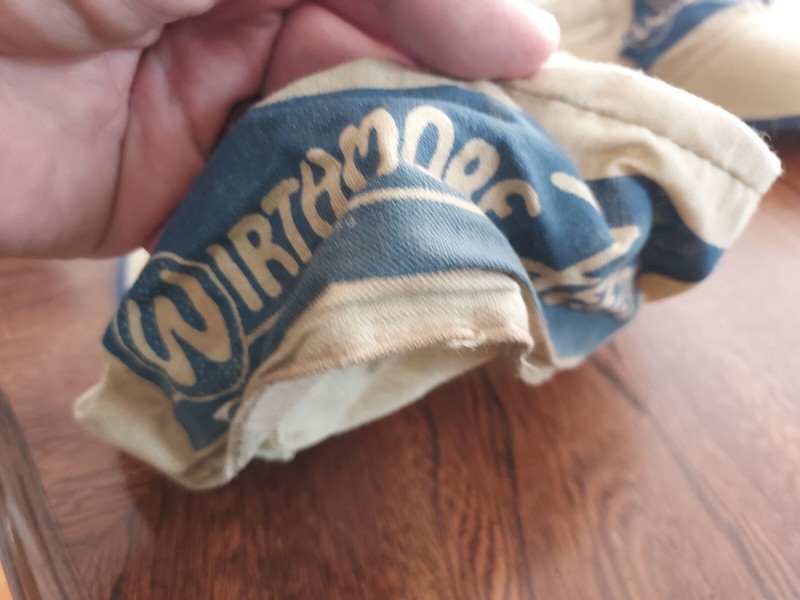 Vintage Wirthmore's Feeds Advertising Hat - FARM DAIRY COWS BARN OLD GRAIN STORE gallery