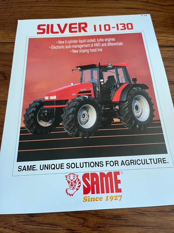 Same Silver 110 130 Tractor Brochure AMIL22