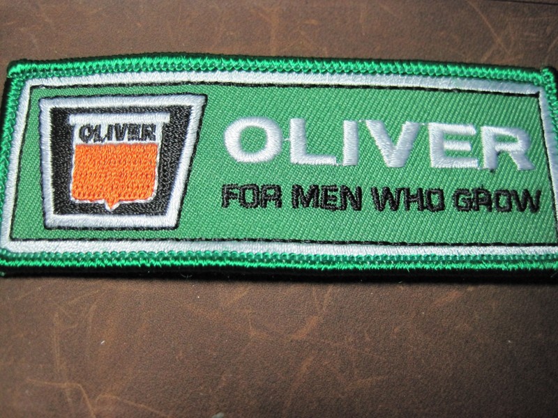FARM TRACTOR PATCH OLIVER “FOR MEN WHO GROW” TRACTOR IRON ON -or- SEW ON LOOK!