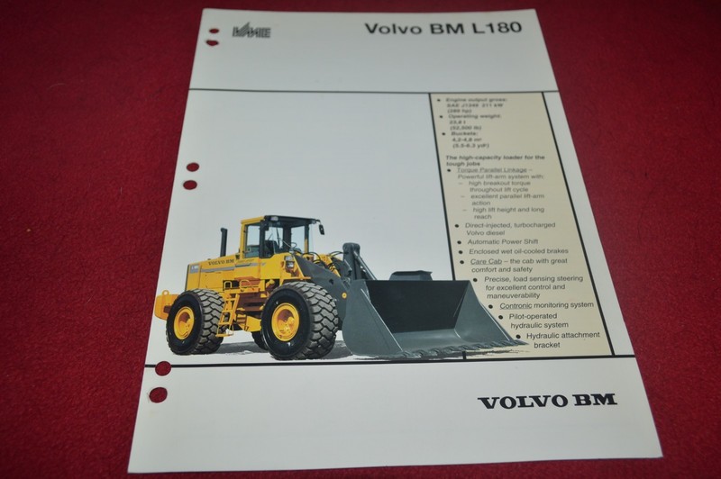 Volvo BM L180 Wheel Loader Dealer Brochure YABE17
