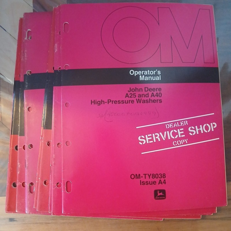 Lot of 10 Vintage OEM John Deere Operator’s Manual Mixed Farm Equipment (88D)