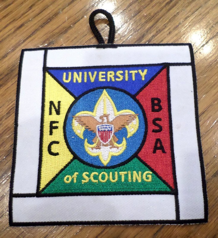 Vintage Uniform Patch Boy Scout University Of Scouting Nfc Bsa