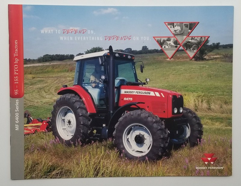 Massey Ferguson MF 6400 Series Tractors Sales Dealer’s Brochure Specifications