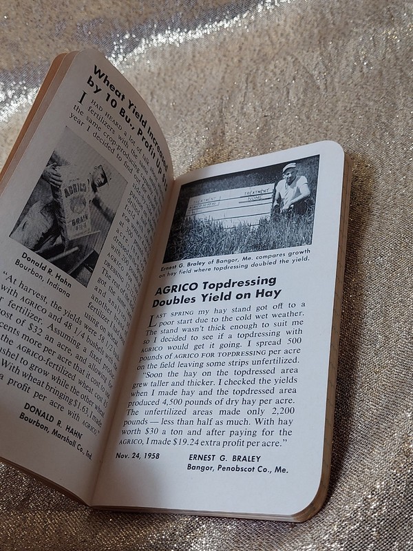 Vintage AGRICO Fertilizer Advertising Notebook Pocket Memo Book Farming gallery