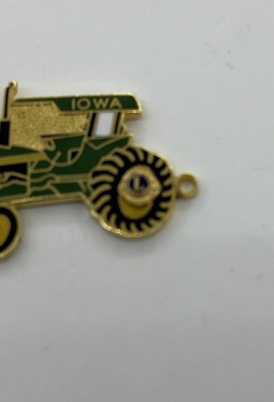 Vintage JOHN DEERE Lapel Hat Pin Model 730 TractorIowa On Top L Charm On Wheel gallery