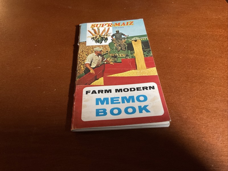 Vintage~ Moews Sup’r-Maiz Corn Pocket Ledger Harvest Guide~1964~b16
