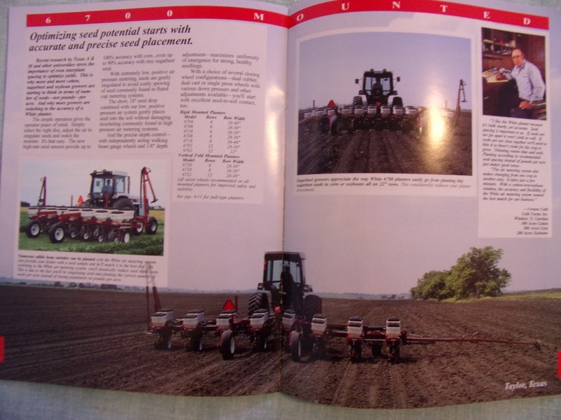 Vintage White 6000 Series Planters Managing For Profit Sales Brochure 1992 gallery