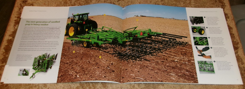 2012 john deere seedbed tillage brochure in nice shape used gallery