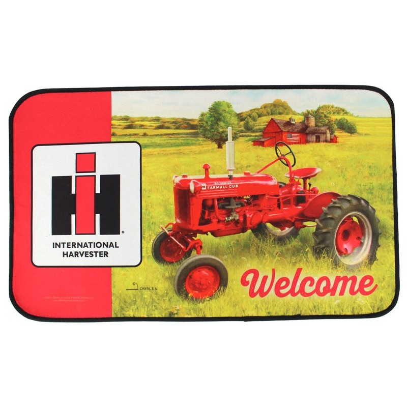 IH Farmall Cub Tractor in Field Welcome Floor Mat, 30in x 17.75in 42018