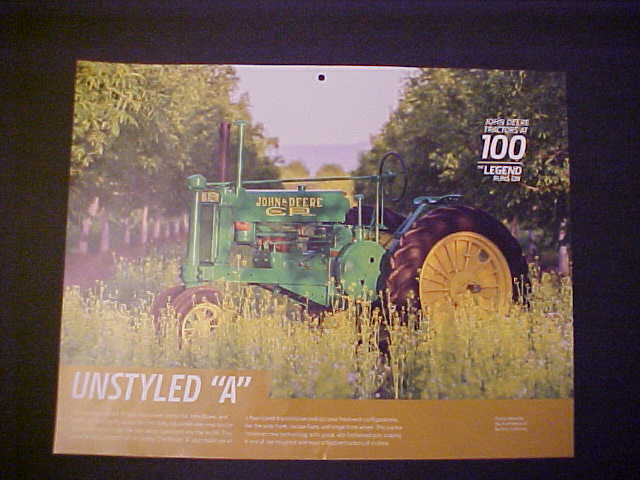 1932,1933,1934,1935,1936,1937,1938 John Deere “Unstyled A” NOS calendar photo