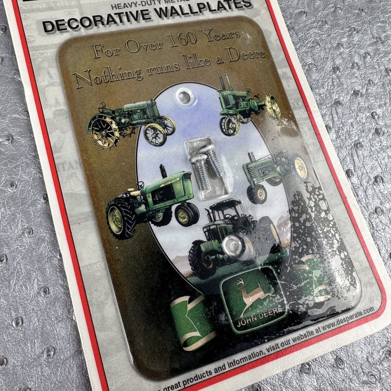 Vintage JOHN DEERE Light Switch Plate Cover Nothing Runs Like A Deere Tractor gallery