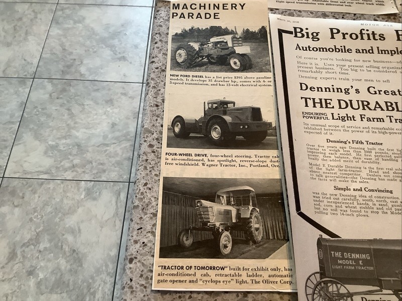Lot of 6 Farming Agricultural Tractor Print Ads 1916-1970’s All Brands & Designs gallery