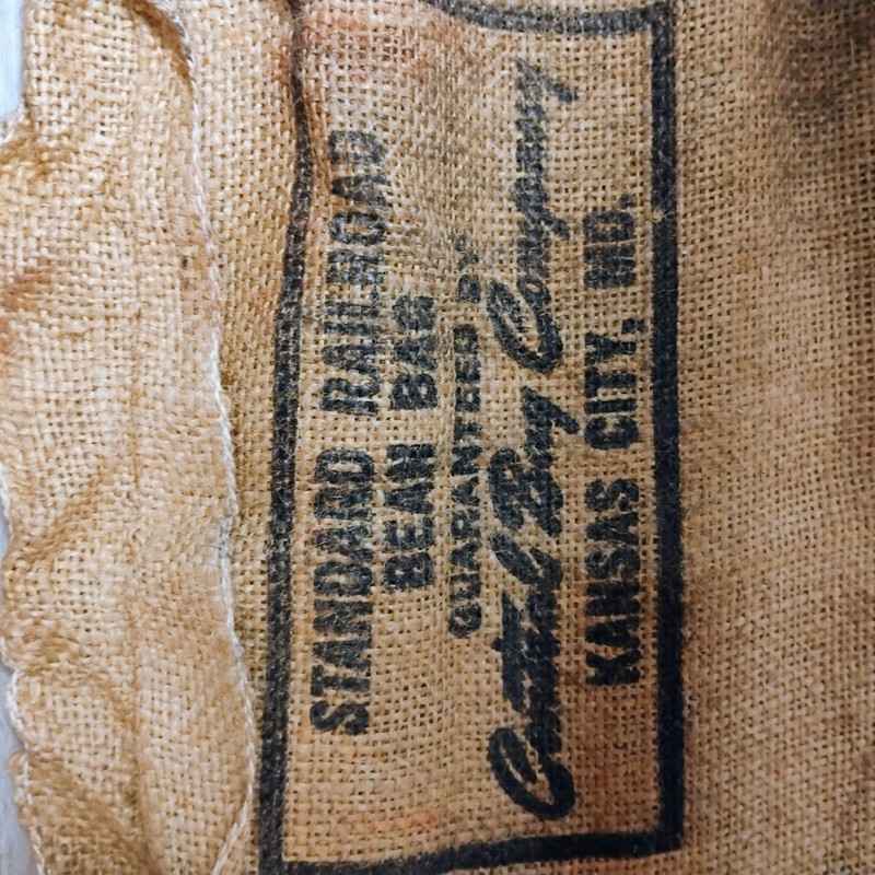 Vintage USA Bean & Potato Bags - Brown's Best, Giant Value - Burlap, Prop Decor gallery