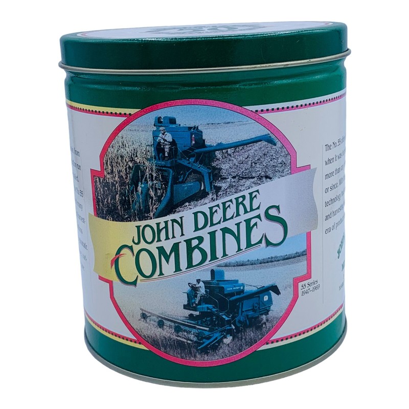 Vintage John Deere Combines 50 years 1997 Metal Tin Box Canister Estate