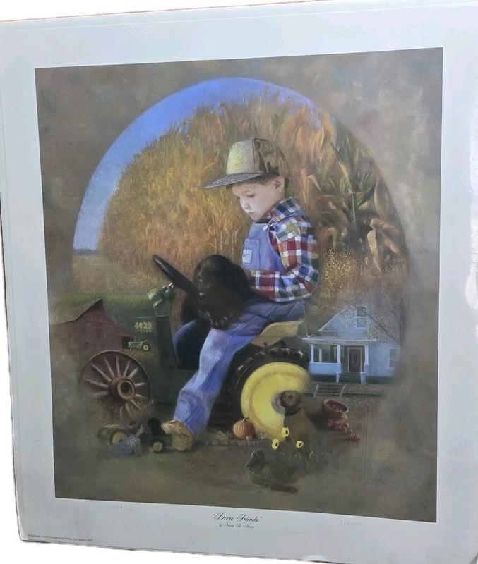 Nancy Lee Moran Deere Friends Signed Limited Edition Print Unframed Americana