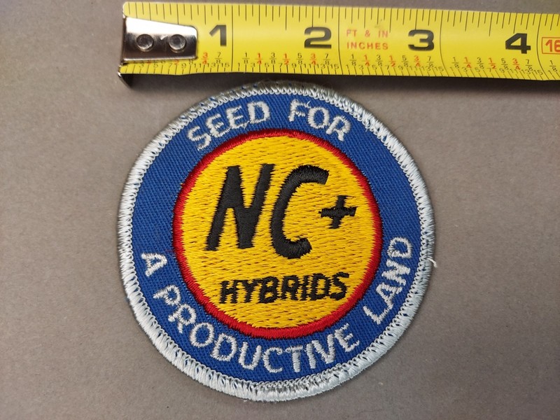 Vintage Embroidered Patch NC+ Hybrids Logo Seed For A Productive Land Farming gallery