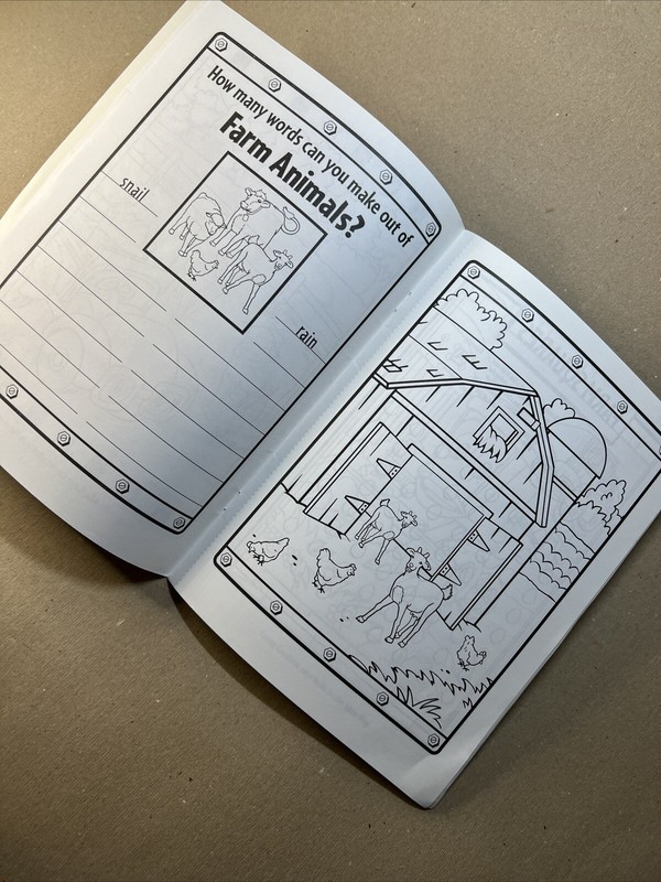JOHN DEERE ACTIVITY BOOK WITH STICKERS FARM ANIMALS FARMLAND DRAWING MAZE NEW gallery