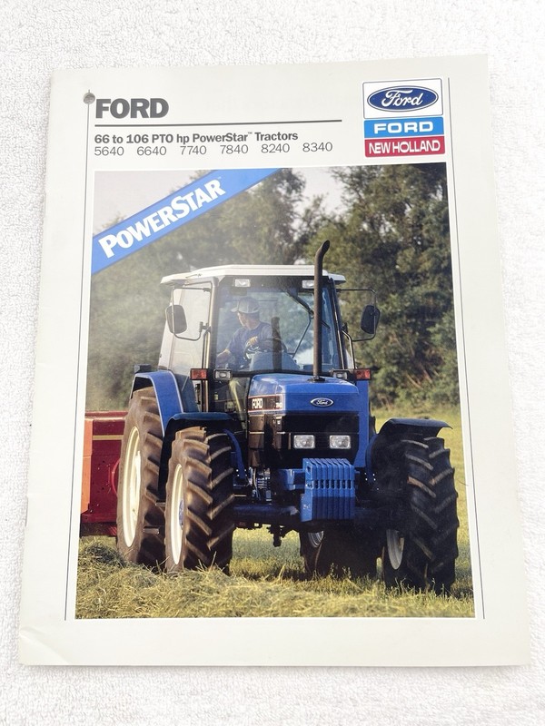 Vintage Ford New Holland Dealer Brochure 66-106 HP 5640-6640-7740-7840-8240-8340