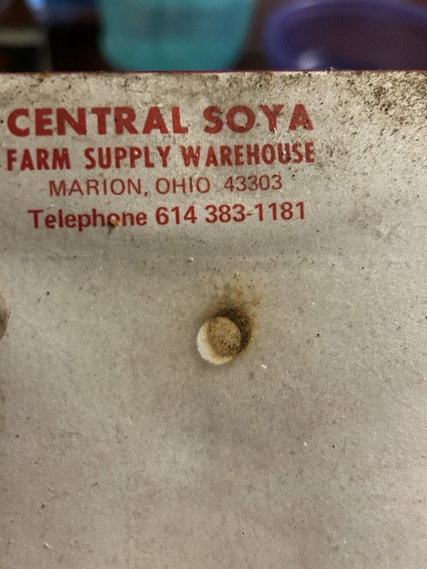 Marion Ohio Central Soya Farm Supply Vintage Notebook Paper Pad Lot Feed Seed