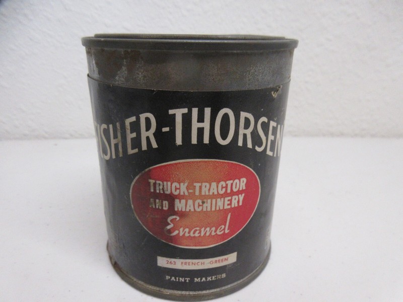 Vintage Fisher – Thorsen Farm Tractor Truck Machinery 1 Quart Paint French Green