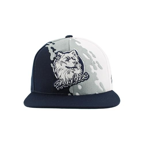 Connecticut Huskies NCAA Officially Licensed Hat Flat Snapback Z11 Retro Paintbr gallery
