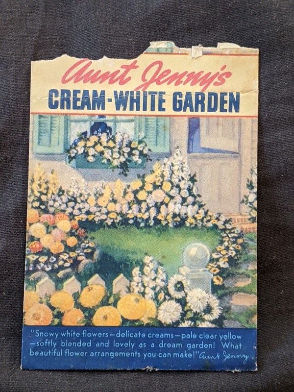 1940 vintage seed packet **empty**