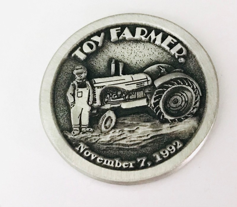 1992 Massey Harris 44 Toy Farmer Publications Collectible Token Medallion Coin
