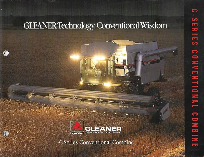 Farm Combine Brochure – AGCO – Gleaner C62 C series Conventional c1998 (F9438)
