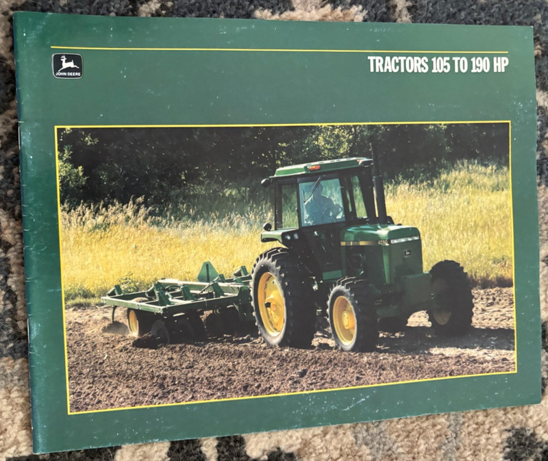 John Deere 4050 4250 4450 4650 4850 Tractor For 1988 Brochure DCPA26