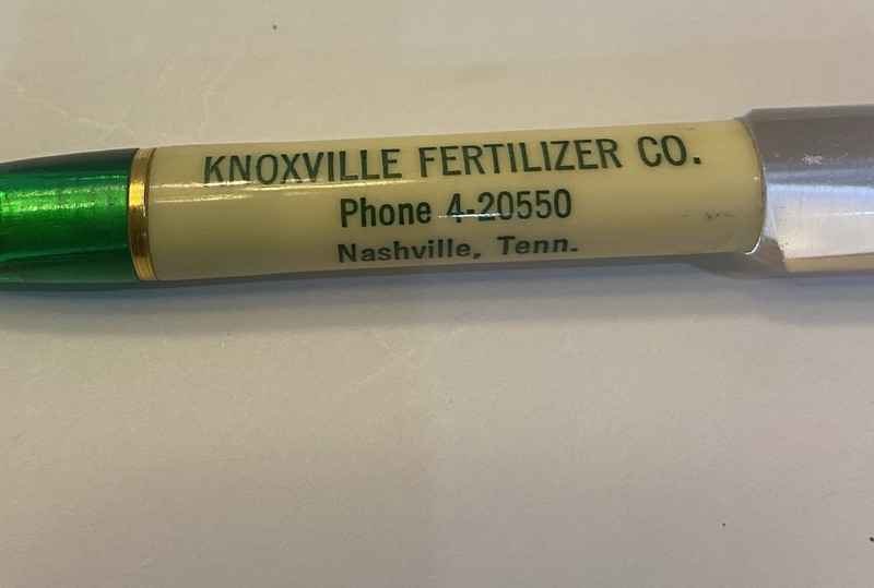 1950’s Knoxville Fertilizer Co. Tennessee Knox LETTER OPENER Magnifying Glass