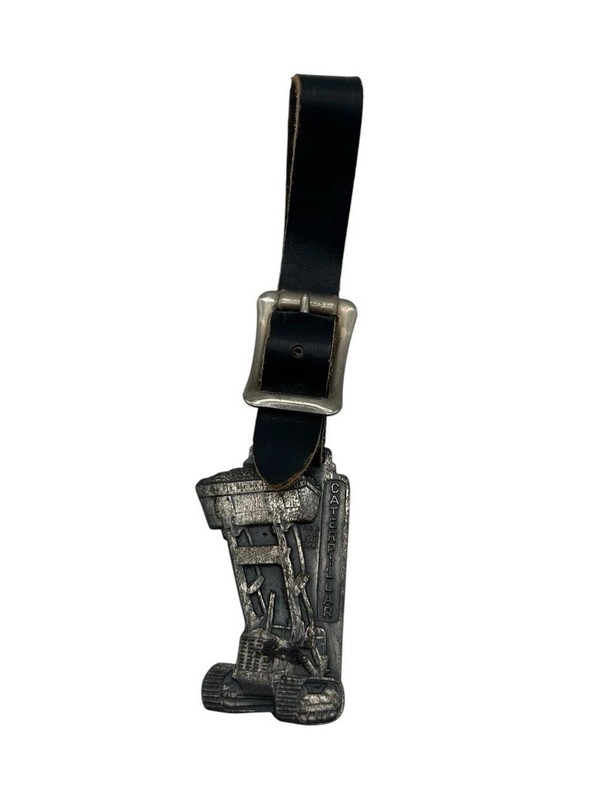 Caterpillar Foley Machinery Cat Watch Fob Silver Vintage