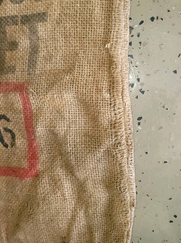 RARE Vintage GUATEMALA COFFEE Bean Bag Jute Burlap Gunny Sack 1992-1993 gallery