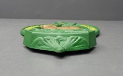 John Deere Vtg Cast Iron 17″L Green Wall Mounted Mail Letter Holder Advertising