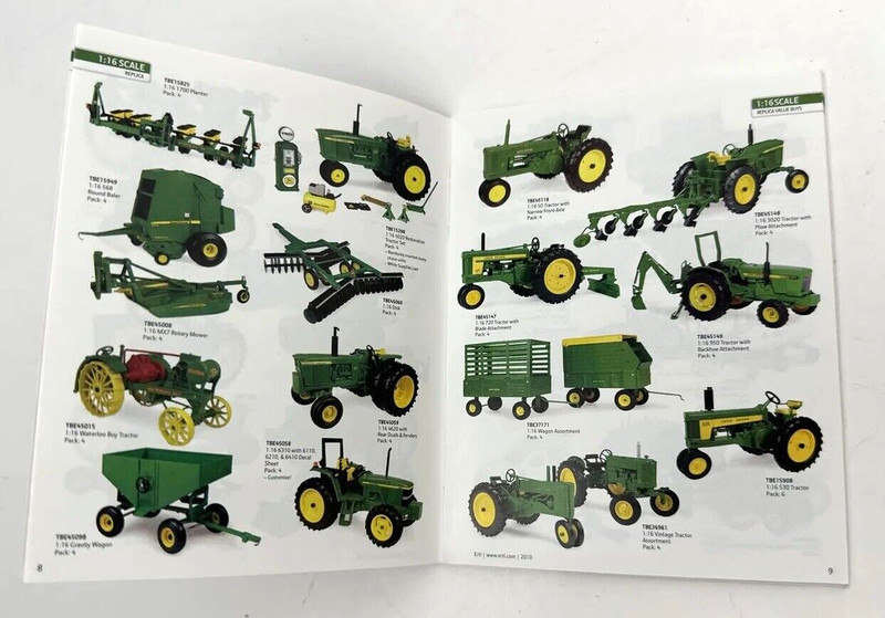 Ertl John Deere Die Cast Replica Toy Tractor Brochure Insert Catalog 2010 gallery