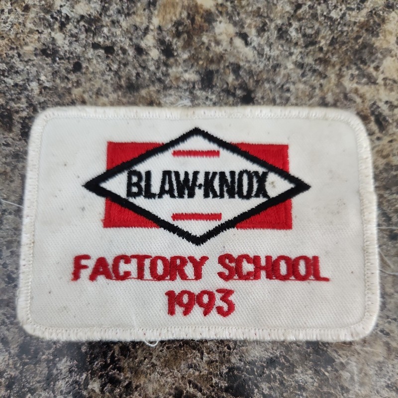 Vintage Blaw Knox Equipment Patch Construction Asphalt Paving Factory School 93