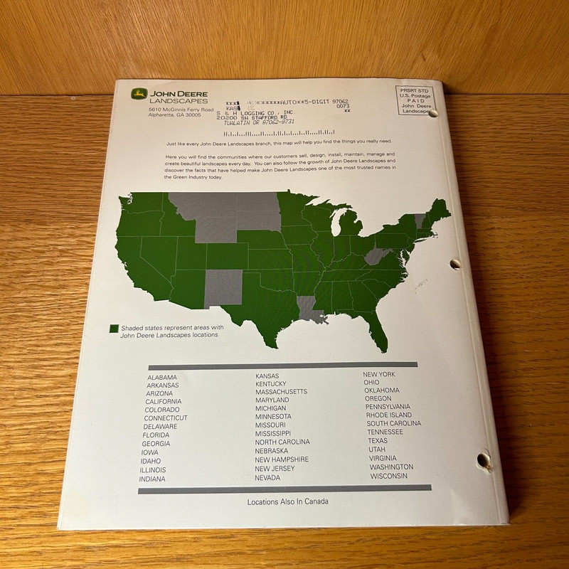 vintage john deere landscapes product catalog 2004/2005 gallery