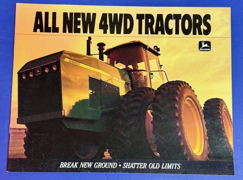 John Deere Brochure All New 4WD Tractors 1988 32 Pages