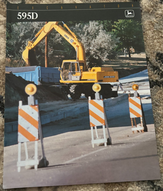 John Deere 595D Excavator For 1995 Brochure CWPA26