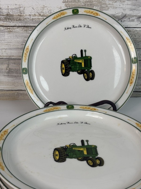 Gibson John Deere Salad Dessert Plate Nothing Runs Like A Deere Tractor 4 gallery
