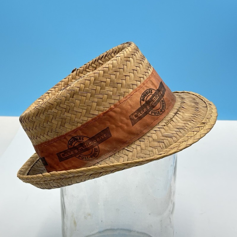Vintage 1950s - 1960s Case Tractor Case O Matic Straw Fedora - Small gallery