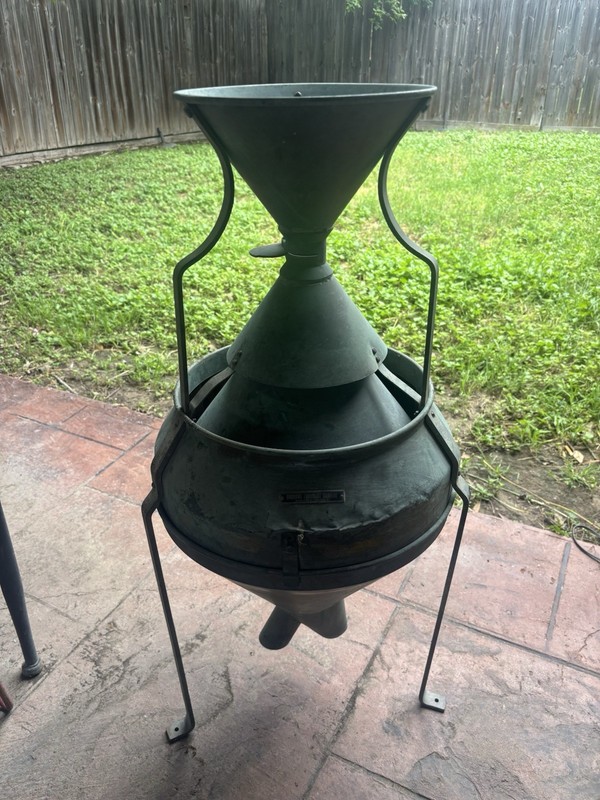 Vintage Seed Separator Grain Divider USDA Standard Burrows Equipment Co Copper