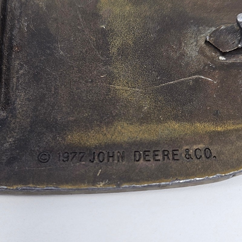 Vintage 1977 John Deere Tractor Belt Buckle and Key Chain gallery