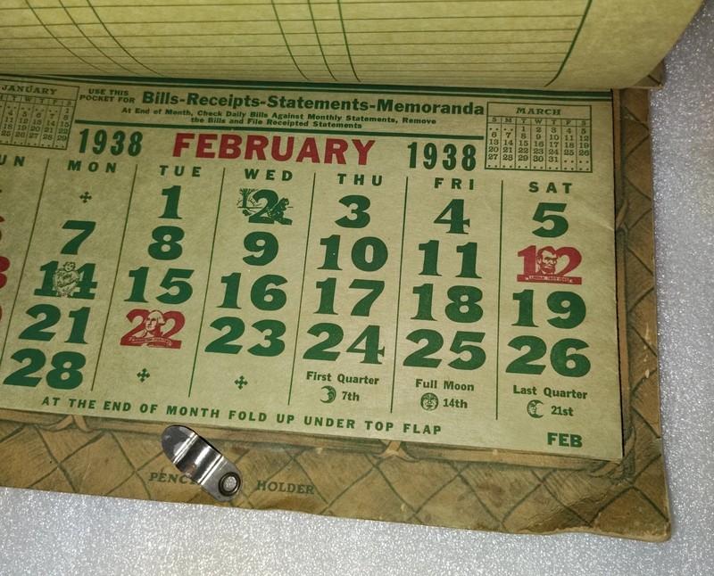1938 E. W. Miller & Co. Casey Iowa Grain Coal Feed Seed Agricultural Calendar Ad gallery